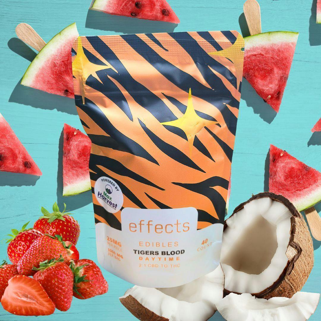 Noble Labs - Effects Daytime Gummies 25mg/40 pack | Tiger Blood