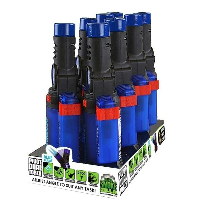 Torch Blue Adjustable Dual Blue Flame Torch Lighter | 5.3"