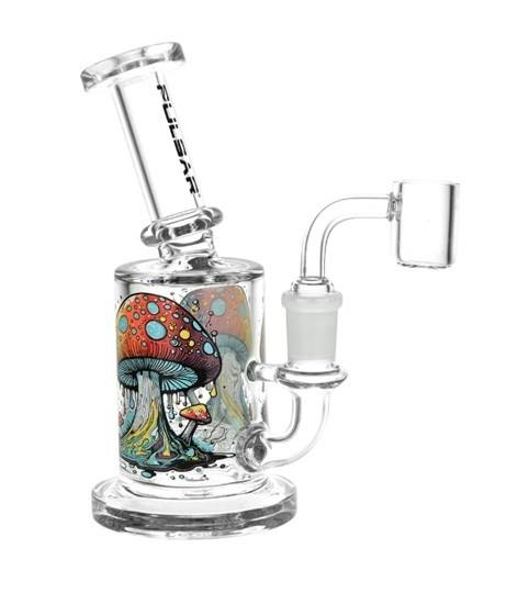 Sirell Day Drippin' On Planet Shroom Glass Dab Rig | 6.25" | 14mm F