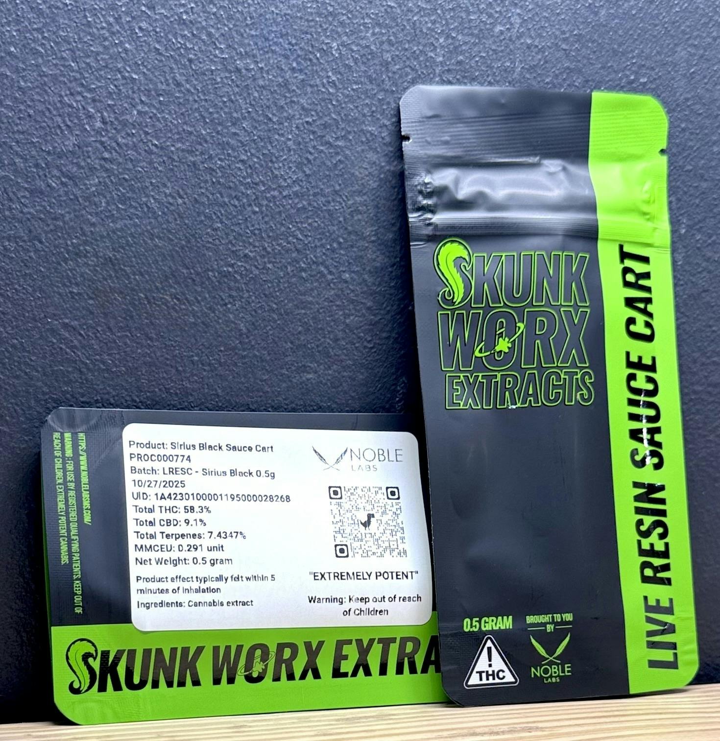 Noble Labs Sauce .5g | Sirius Black at Noble Labs & Dispensary