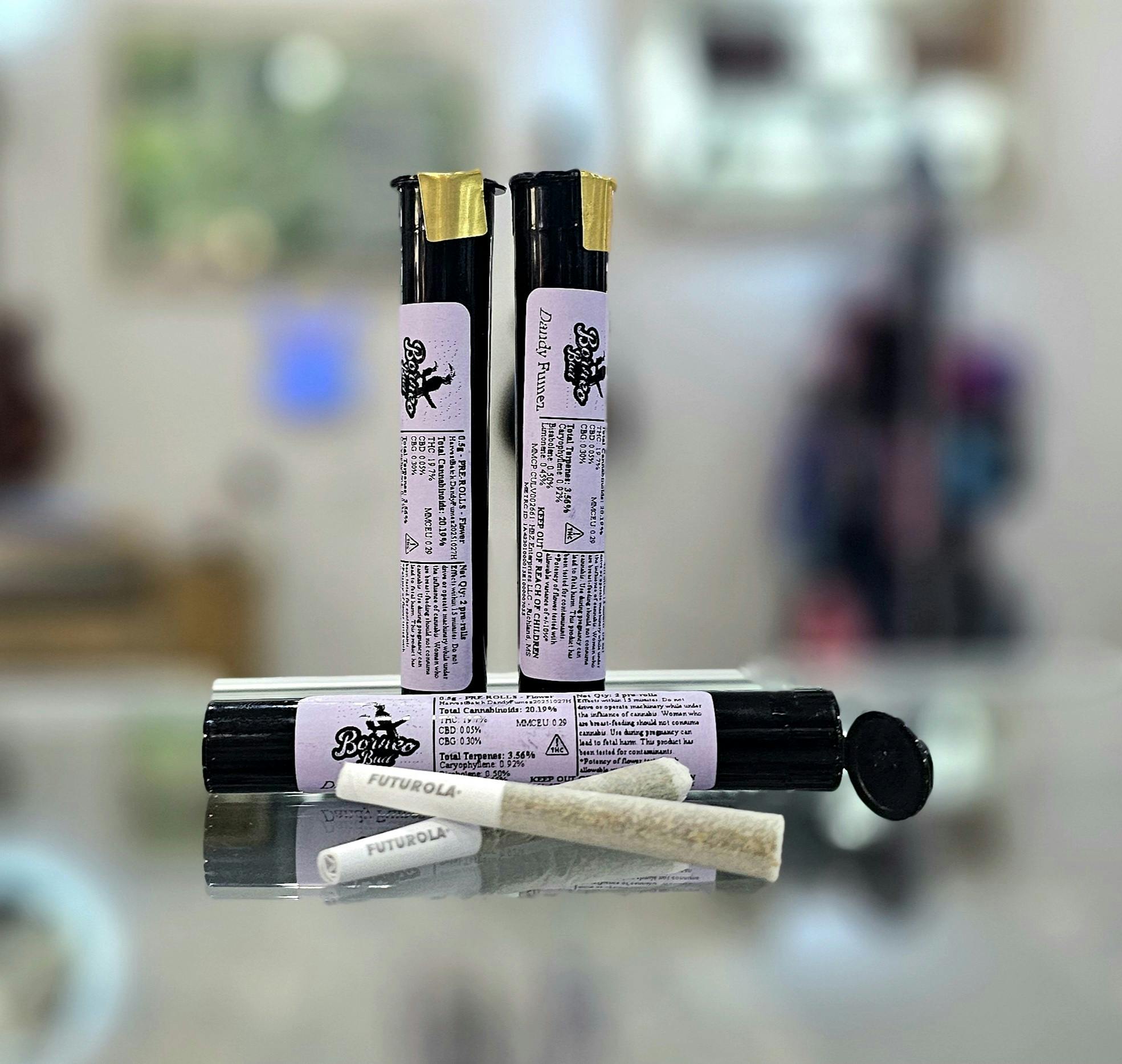 Borneo 2pk 1/2g Pre-Rolls | Dandy Fumez at Noble Labs & Dispensary
