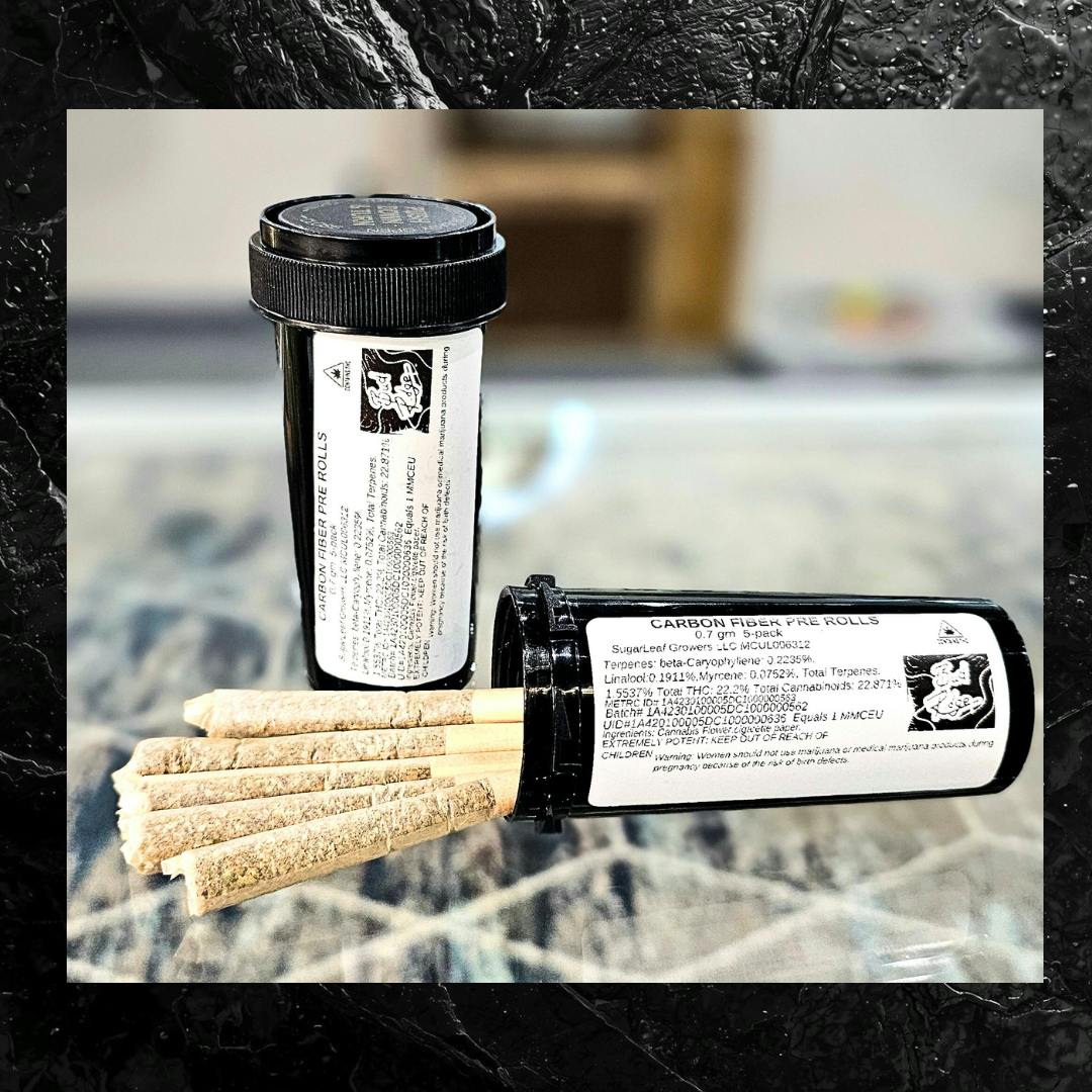 Bud Ridge | 5pk .7g Pre-Rolls | Carbon Fiber at Noble Labs & Dispensary