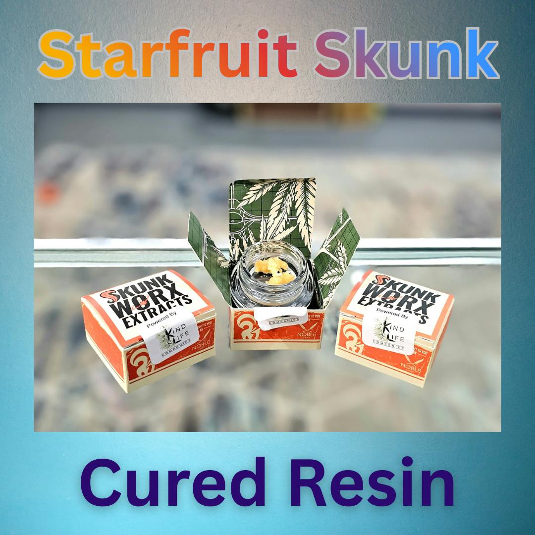 Noble Labs- Skunk Worx Cured Resin 1g | Starfruit Skunk