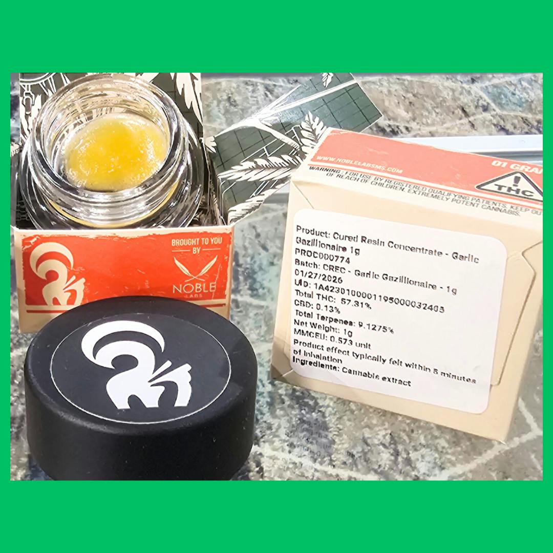 Noble Labs - Skunk Worx Cured Resin 1g | Garlic Gazillionaire
