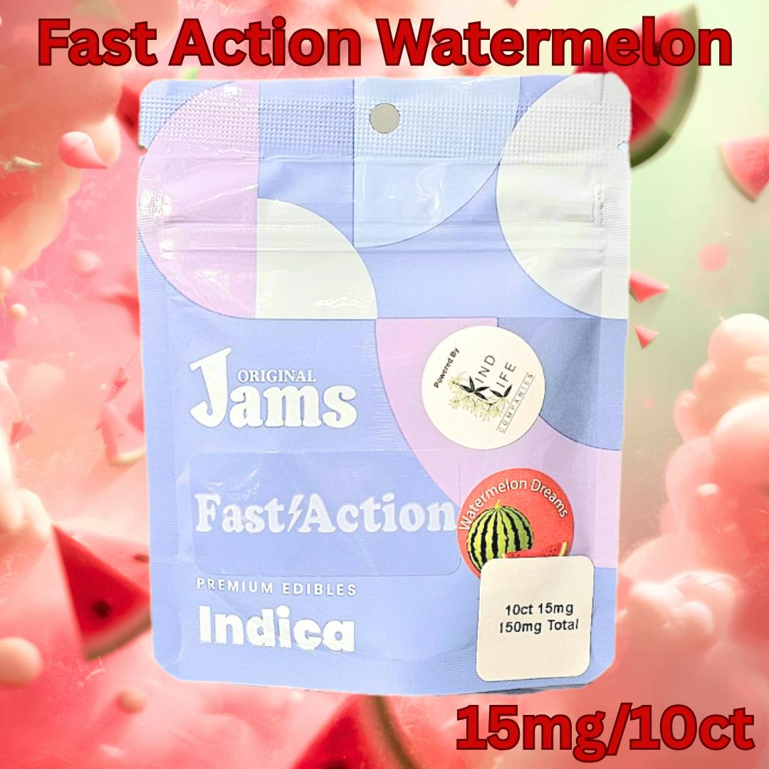 Noble Labs - Fast-Action Indica Jams 15mg/10pk | Watermelon
