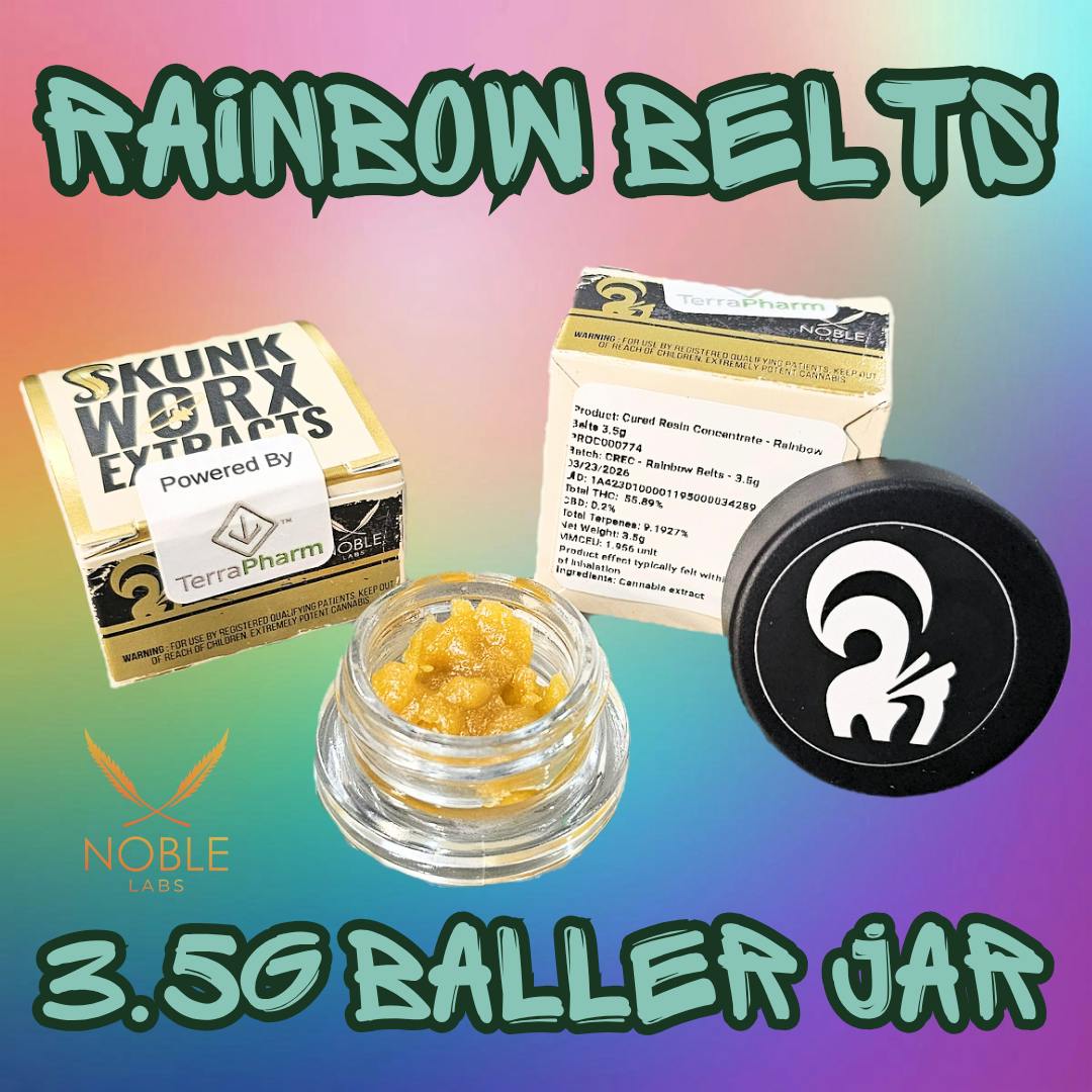 Noble Labs - Baller Jars Cured Resin 3.5g | Rainbow Belts