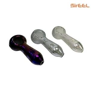SirEEL - 4" Iridized Etched Leaf Spoon, Assorted Colors May Vary