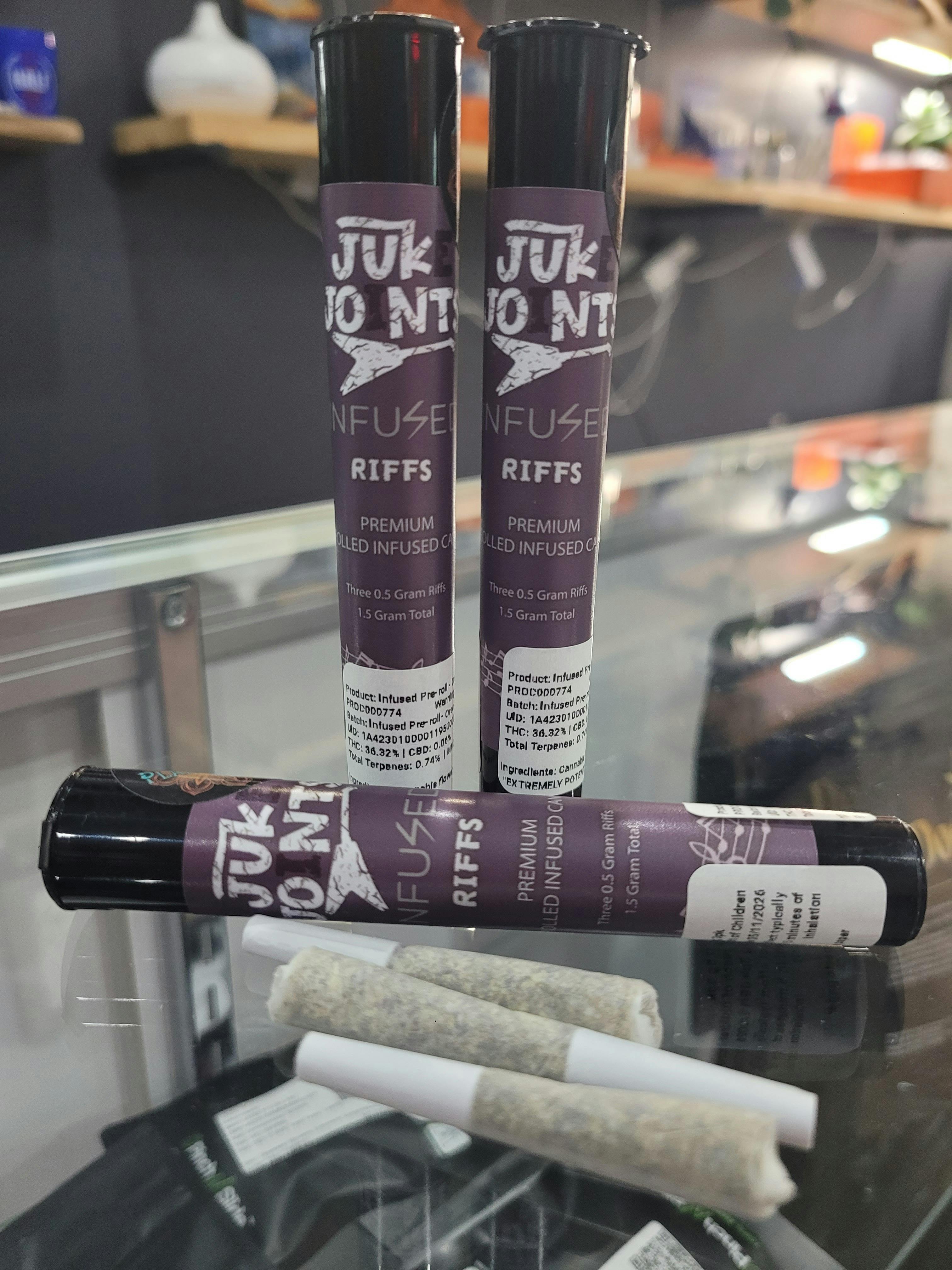 Juke Joints Infused RIFFS 3pk x .5g | Oreo Blizzard at Noble Labs & Dispensary