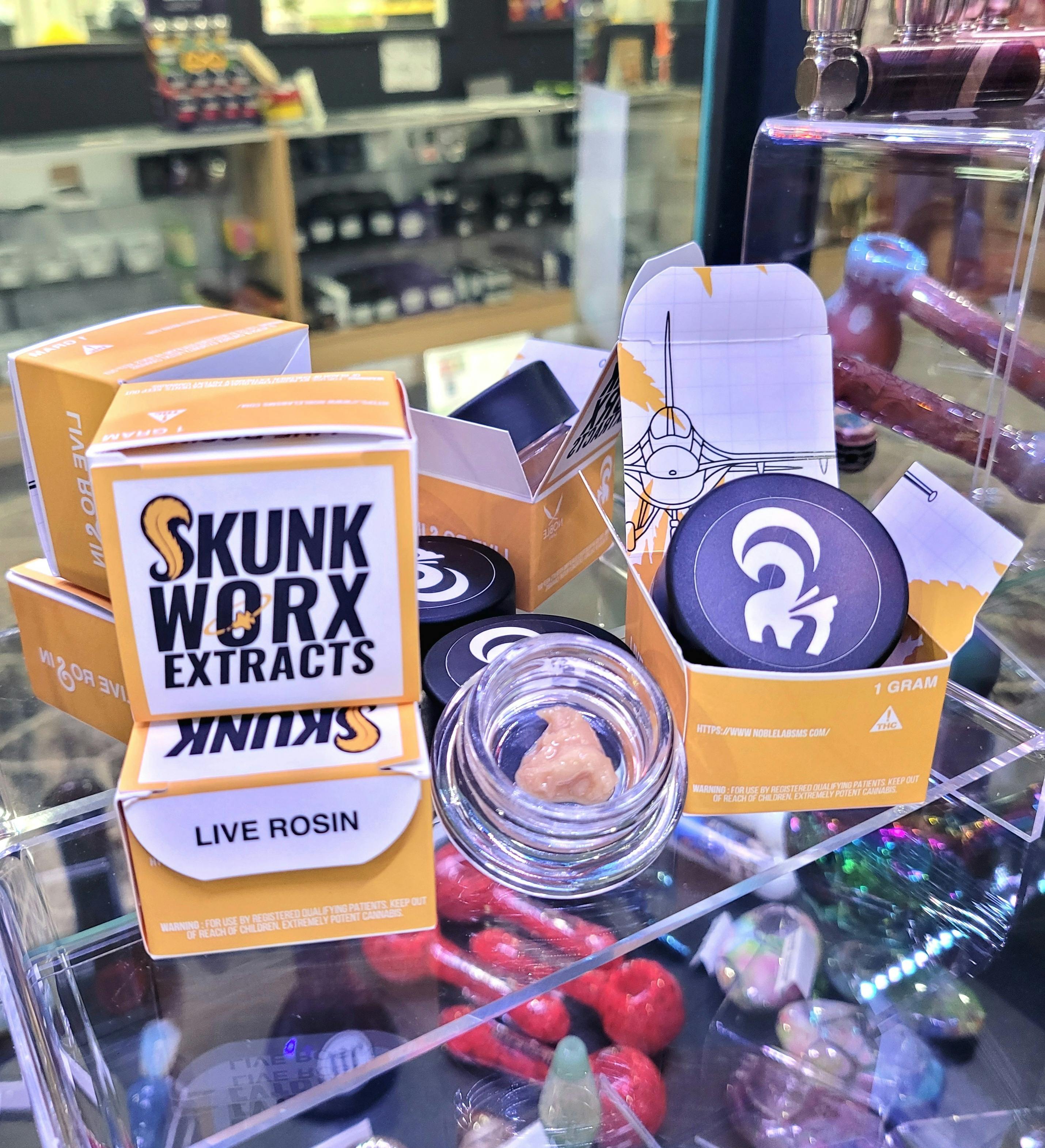 Noble Labs - Skunk Worx Live Rosin 1g | Rainbow Sherbert