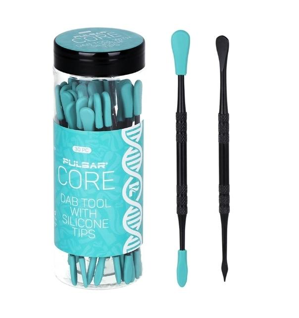 Pulsar CORE Stainless Steel Dab Tool with Silicone Tips | 4.75"