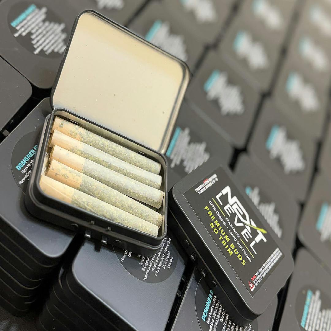 Next Level 5pk .7g Premium Rolled Joints | Designer Runtz