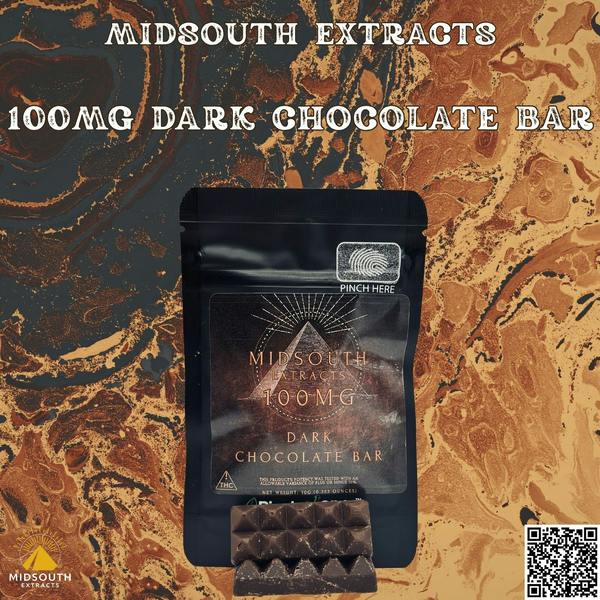 Dark Chocolate 100mg Chocolate Bar - MidSouth at High Hopes Jackson
