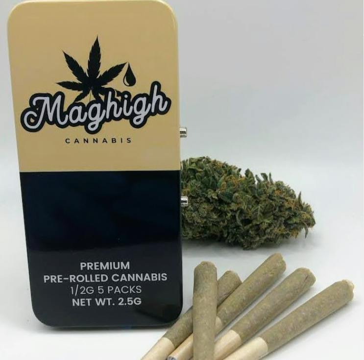 Lemon Tree 5pk .5g Prerolls - Mag High - 29.6% - Sativa