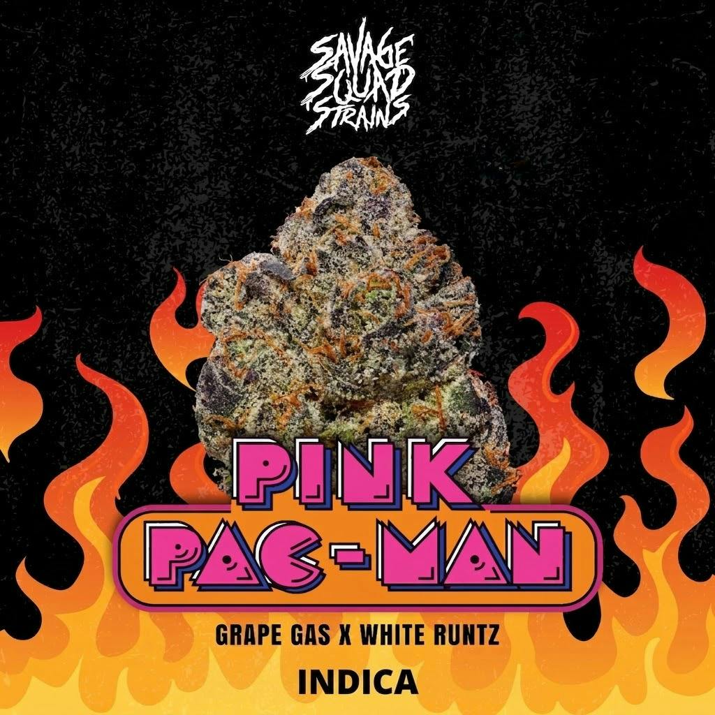 Savage Squad - Flower - Pink Pacman (H) (3.5g)
