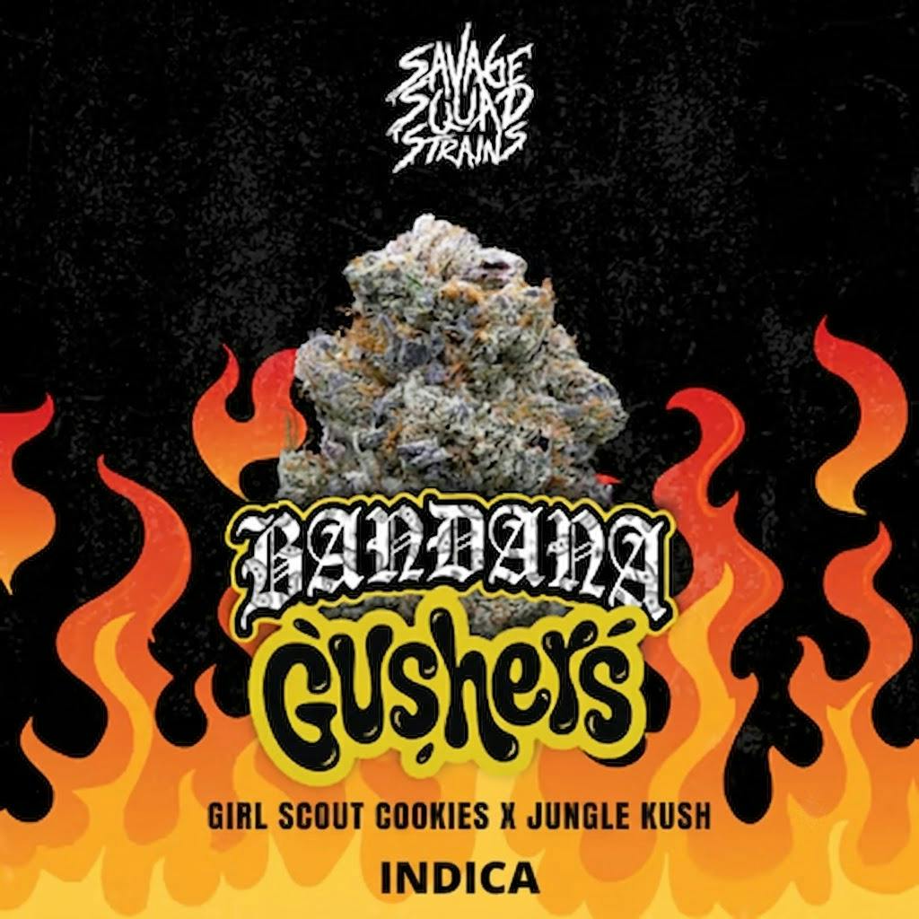 Savage Squad - Flower - Bandana Gushers (H) (3.5g)