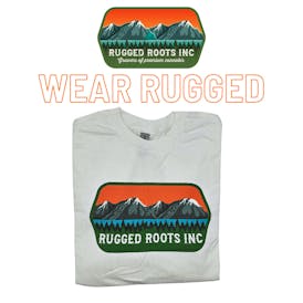 Rugged Roots | White Rugged T-Shirt XL
