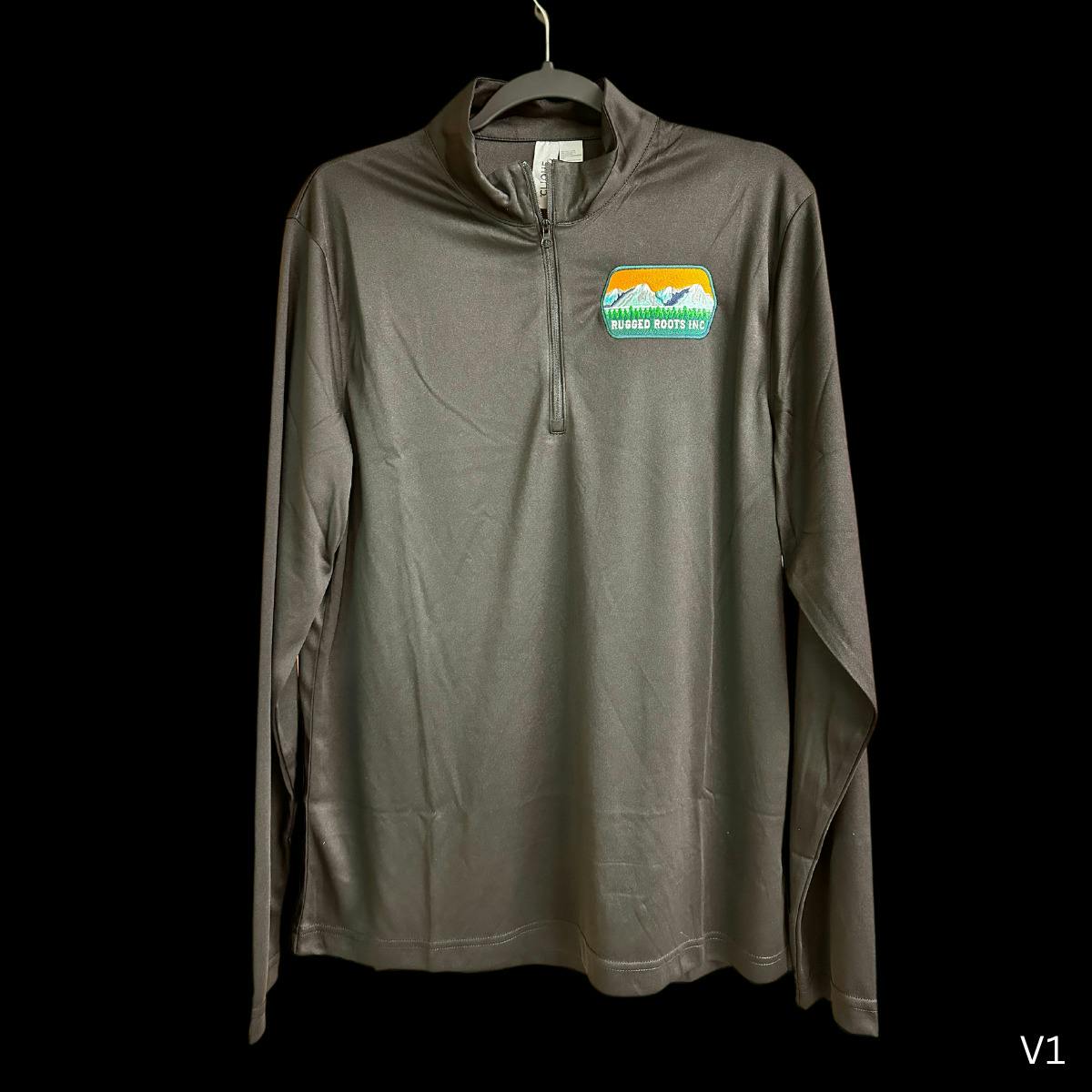 Womens Black 1/4 Zip Long Sleeve Medium