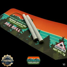 Rugged Roots | Black Cherry Gelato 0.5g Pre Roll 2 Pack