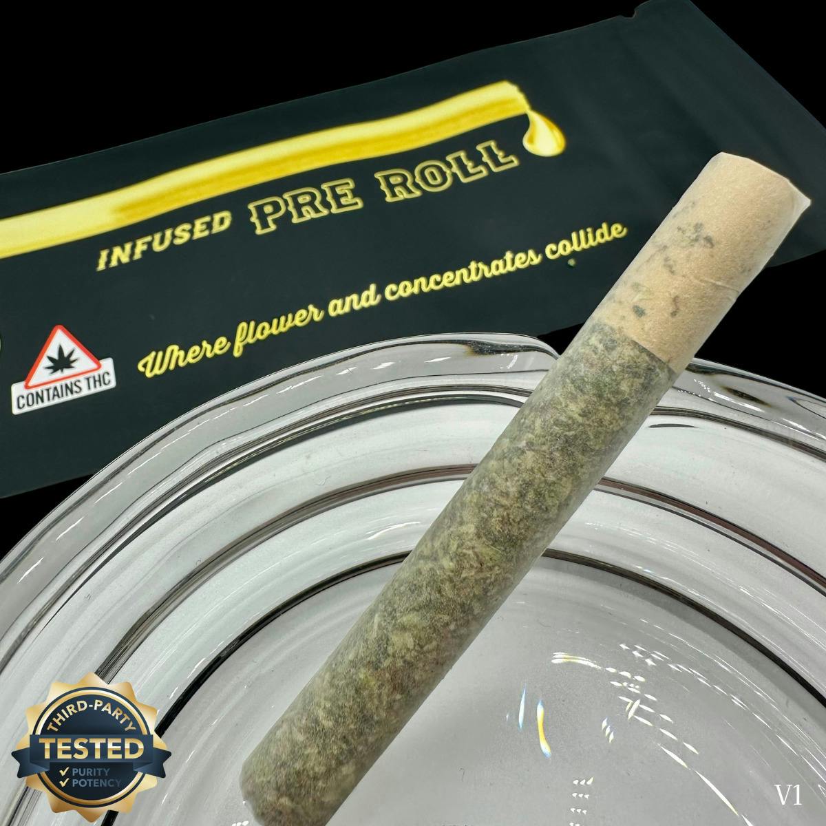 Rugged Roots | Infused Pre Roll Zest with Ice Cream Cake Live Resin at Sinsemilla