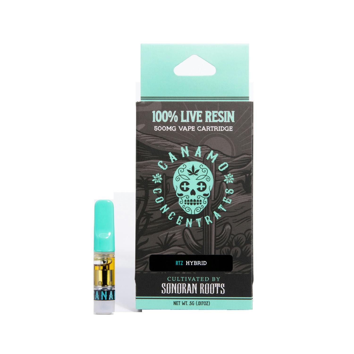 Canamo | 500mg Live Resin Cart | Permanent Gary