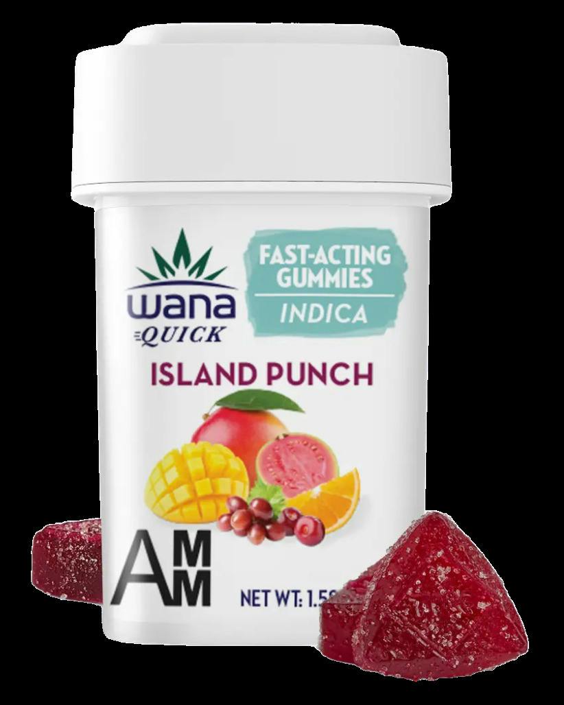Wana | 100mg Fast Acting Gummies | Island Punch