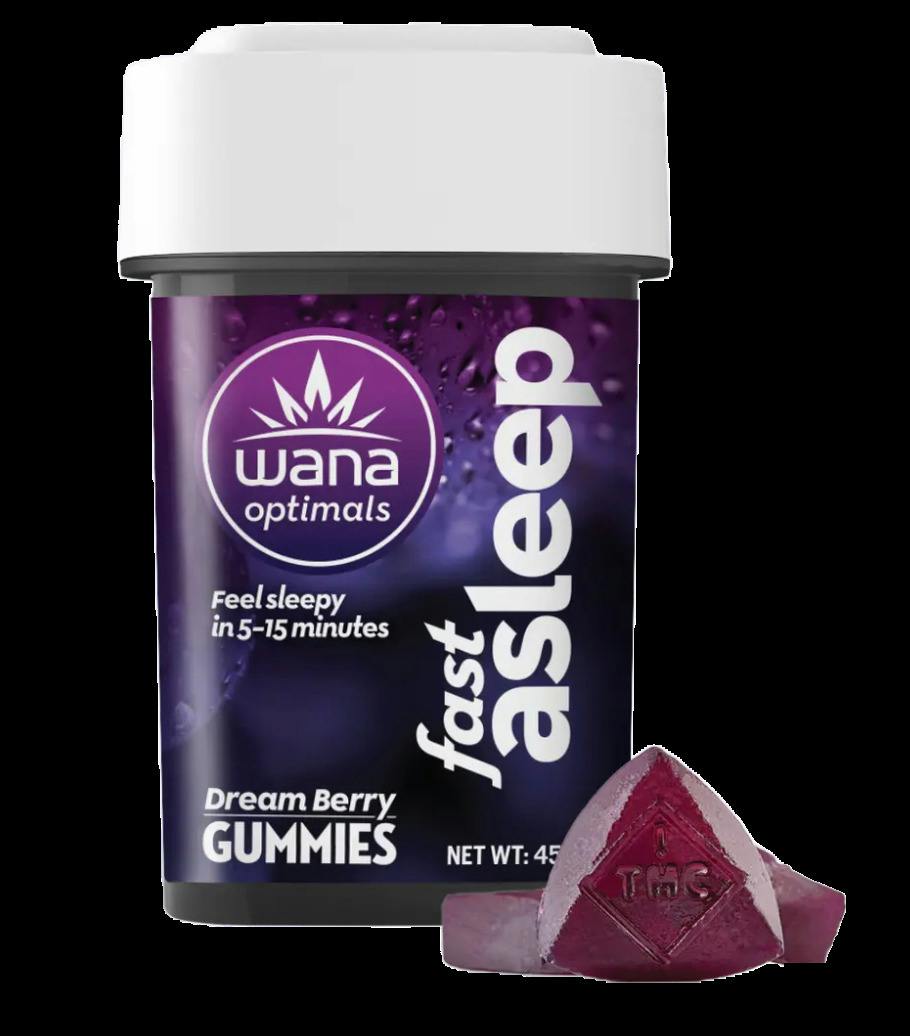 Wana | 100MG 1:1:1 THC:CBD:CBG Quick Relief Gummies | Black Cherry