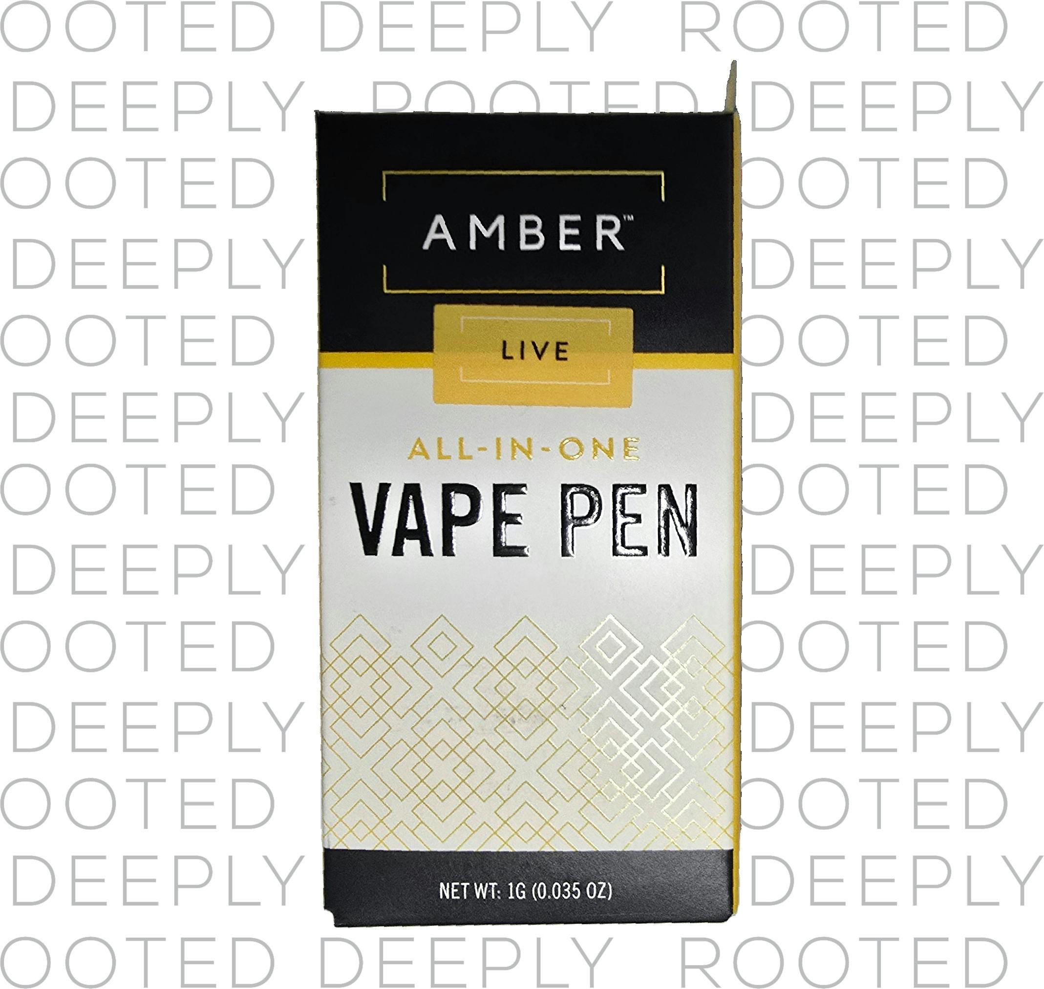 Amber | 1g Live Resin AIO | The Solution