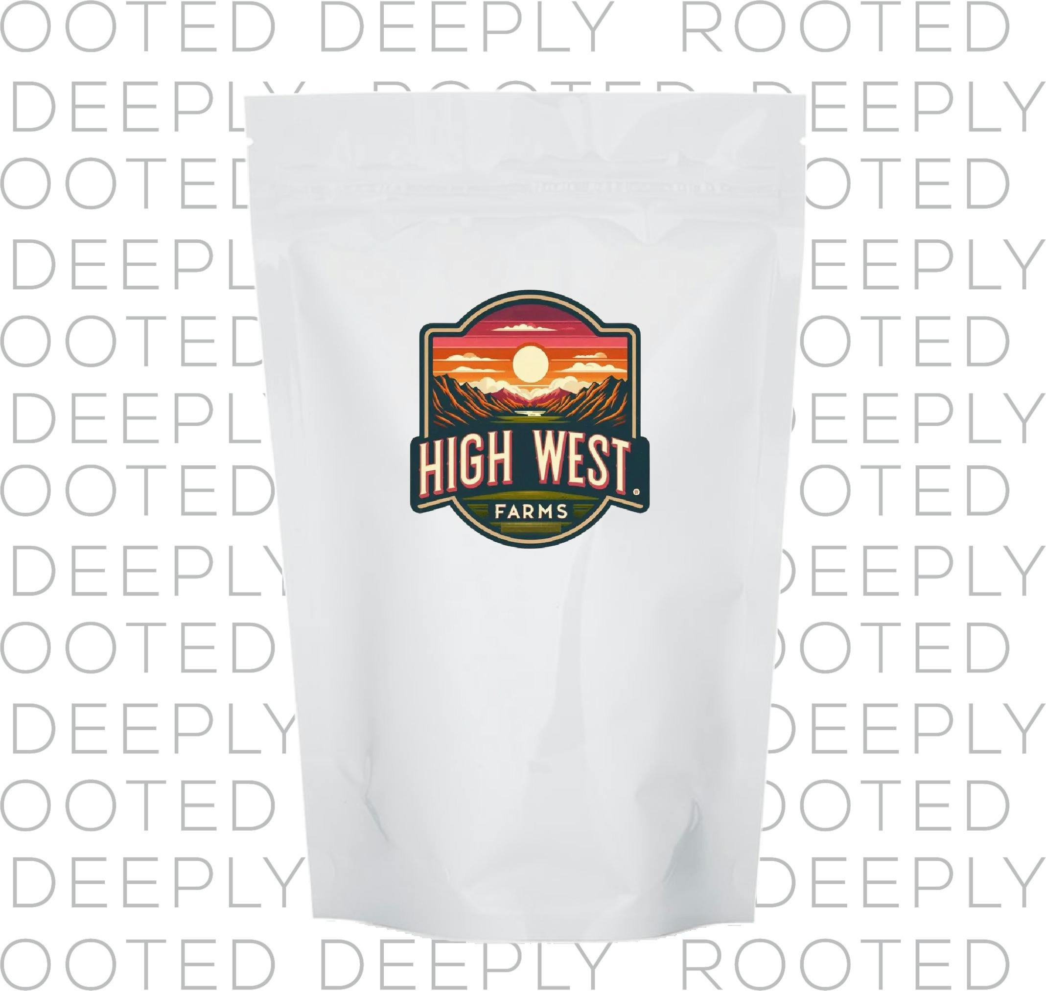 High West Farms | 14g Flower Mylar | Obama Runtz cannabis product