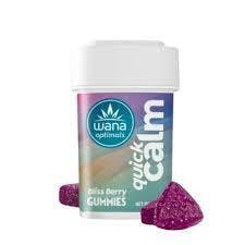 Wana | Quick Calm Gummies 10:50:10:1 CBD:L-Theanine:CBG:THC | Berry Bliss
