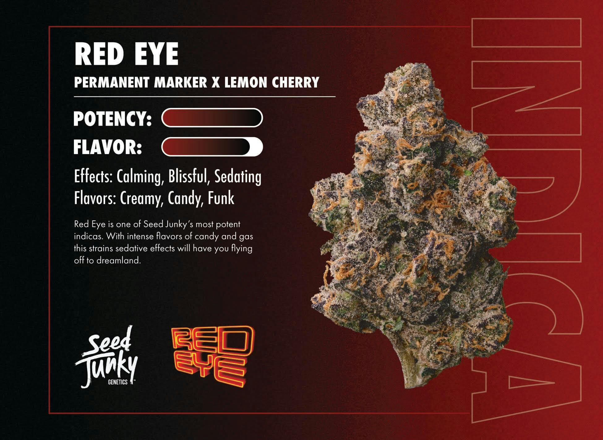 Seed Junky | 3.5g Flower Jar | Red Eye