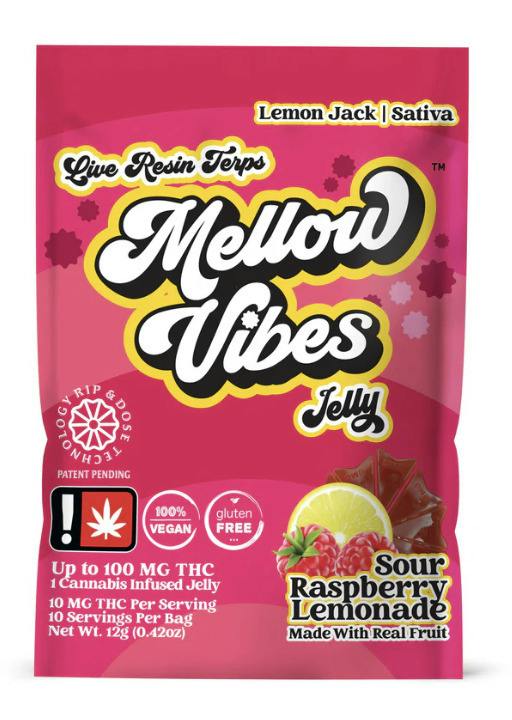 Mellow Vibes | 100mg Jelly | Raspberry Lemonade