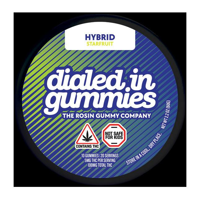 Dialed In | 100mg Classic Rosin Gummies | Starfruit