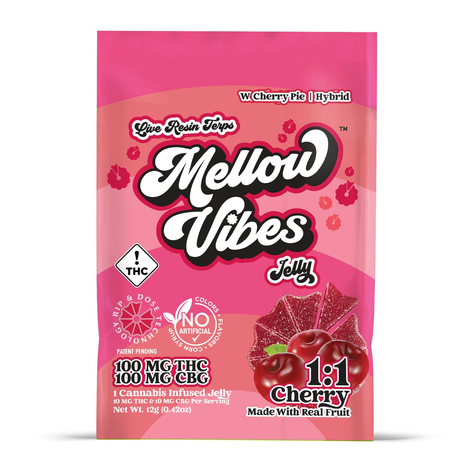 Mellow Vibes | 100mg 1:1 Jelly | Cherry