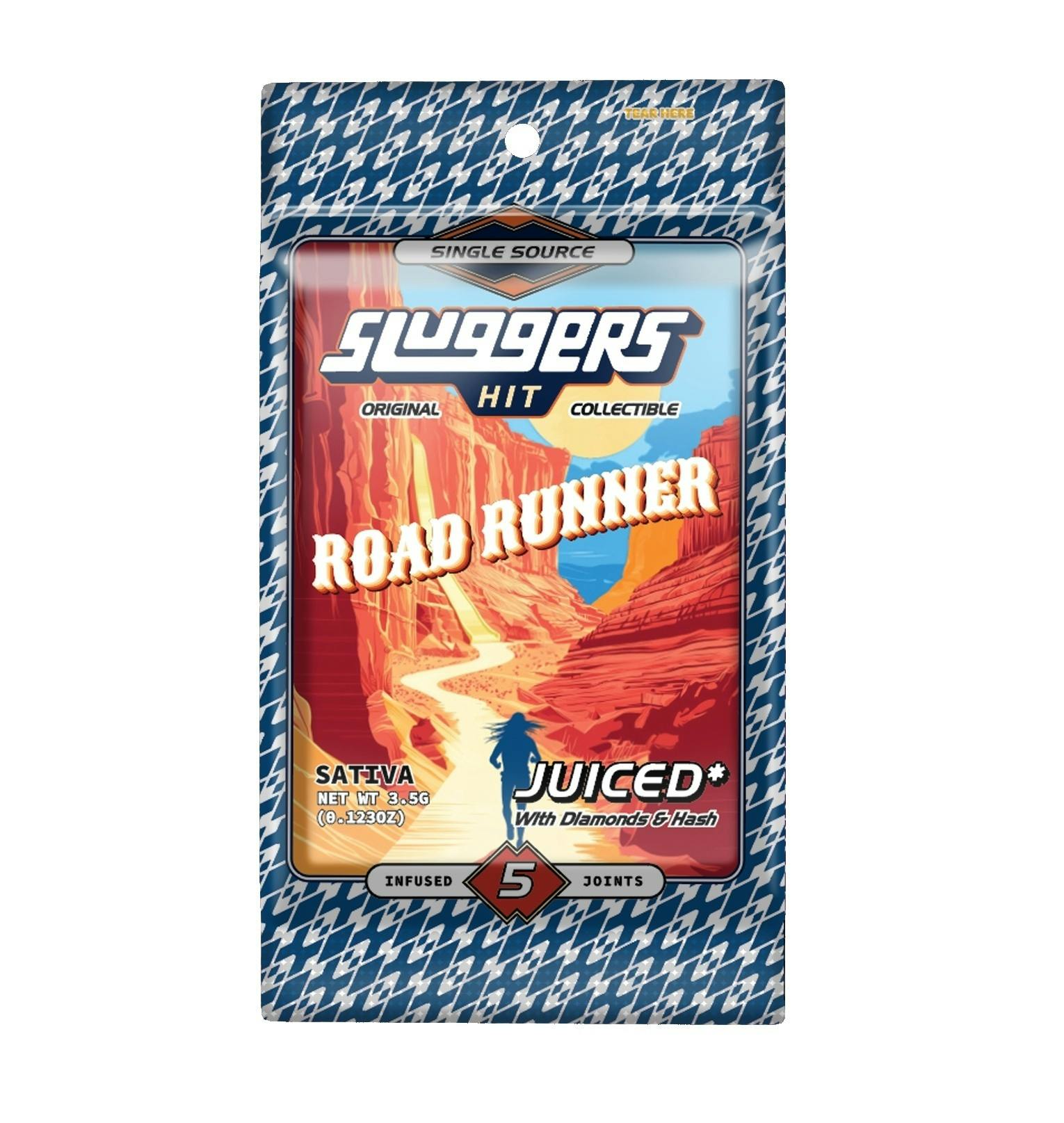 Sluggers | 5-Pack x 0.7g (3.5g) Infused Pre-Rolls | Roadrunner