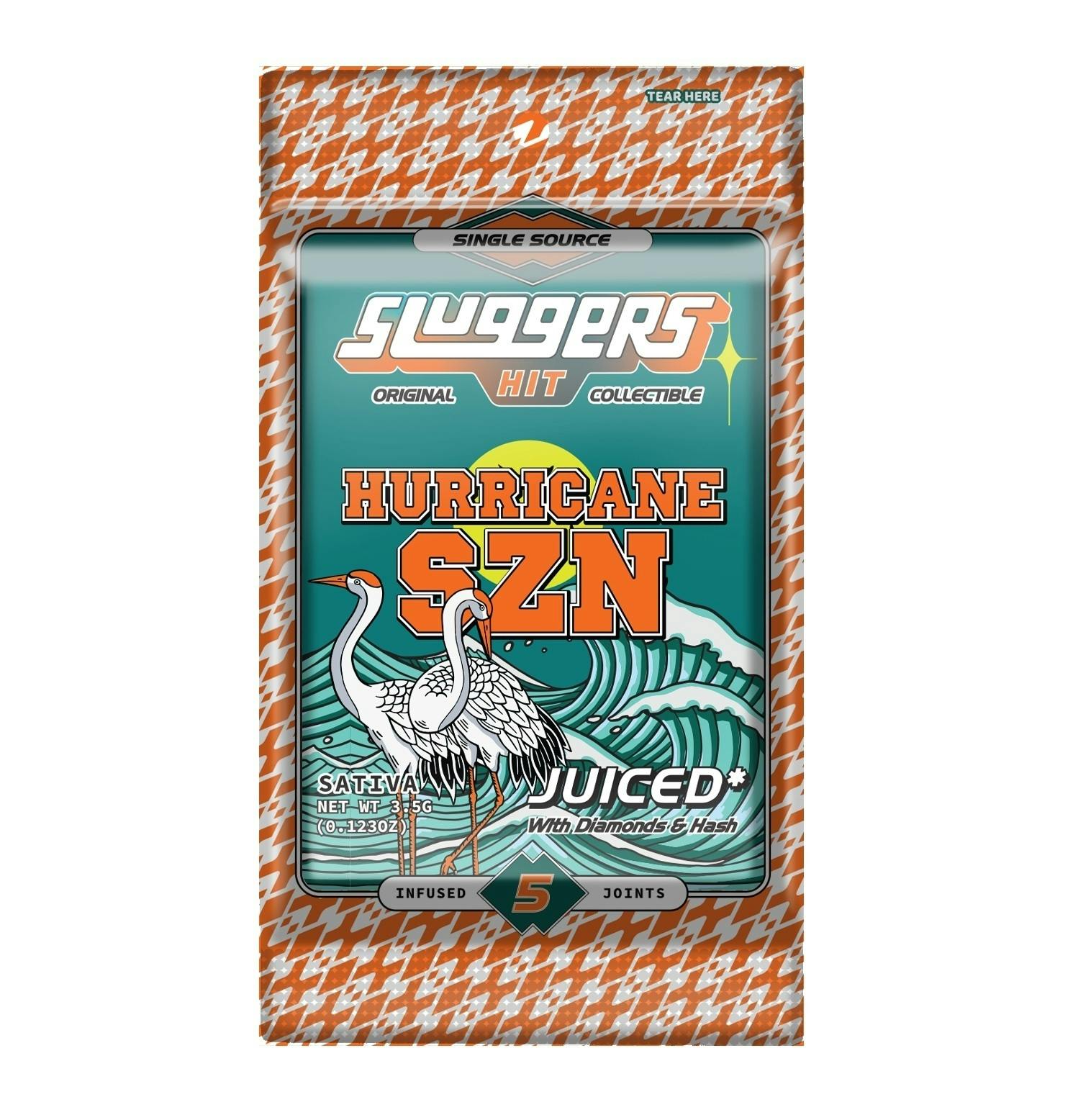 Sluggers | 5-Pack x 0.7g (3.5g) Infused Pre-Rolls | Hurricane SZN