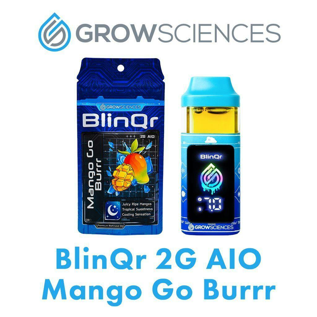 Grow Sciences | 2g BlinQr Distillate AIO | Mango Go Burr