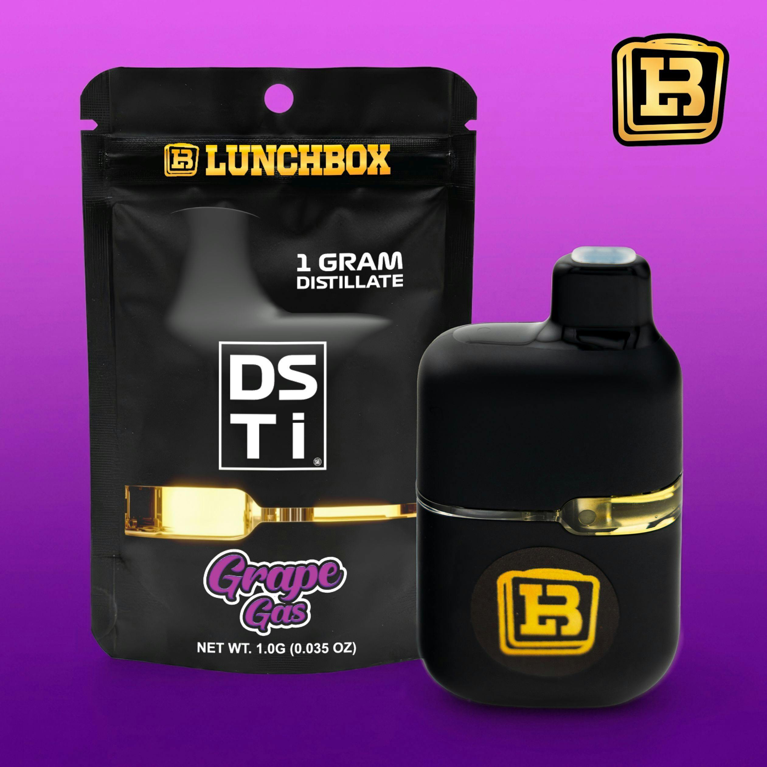 Lunch Box | 1g Distillate AIO | Grape Gas