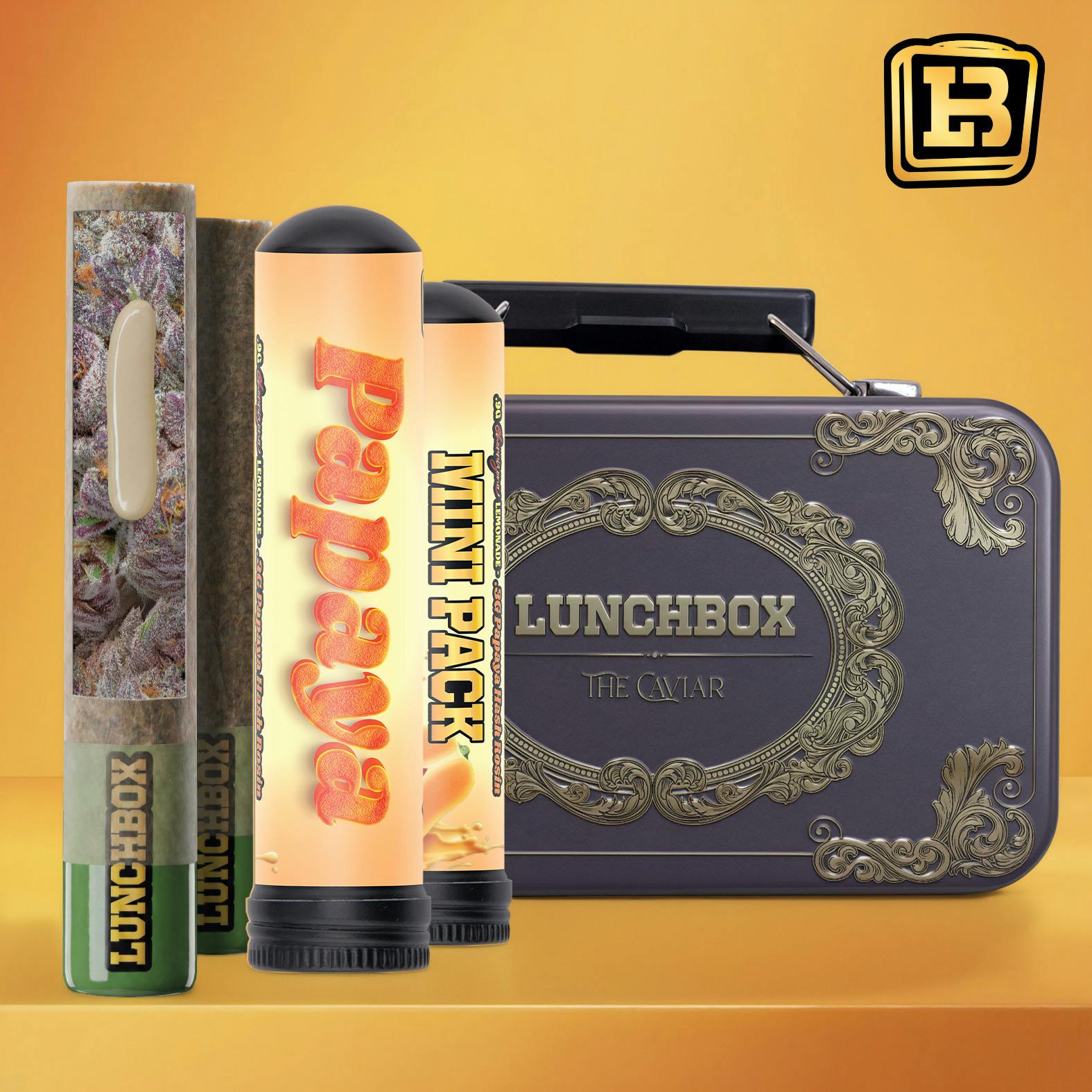 Lunch Box | 2pk x 1.2g (2.4g) Mini Hash Holes | Cherryzona Lemonade X Papaya