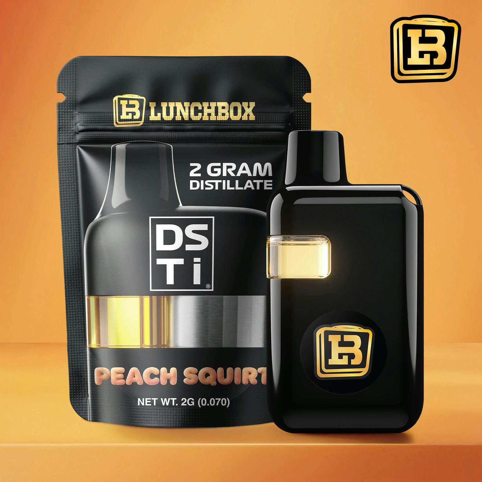 Lunch Box | 2g Distillate AIO | Peach Squirt