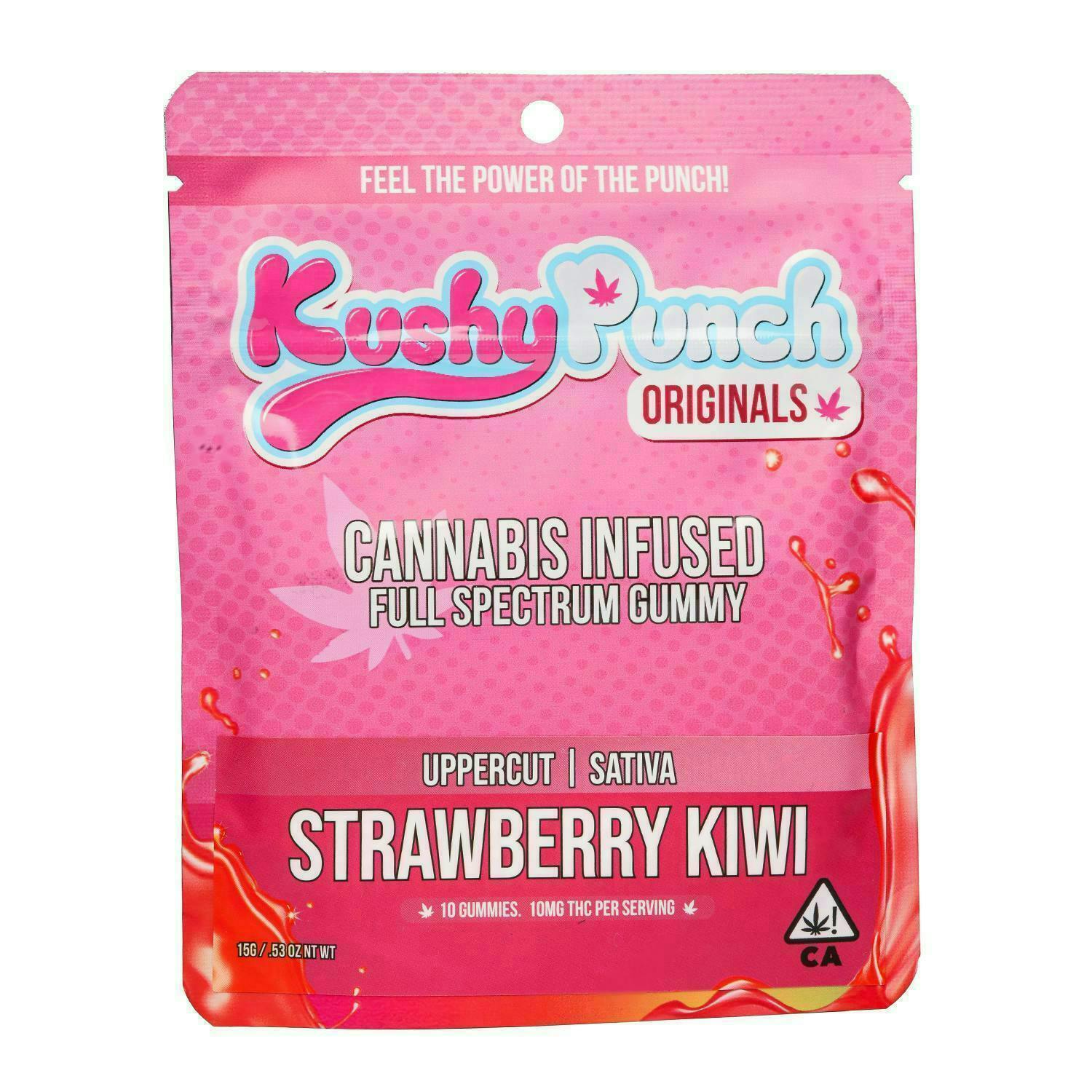 $16 - Strawberry Kiwi (edible) - Kushy Punch - 100mg