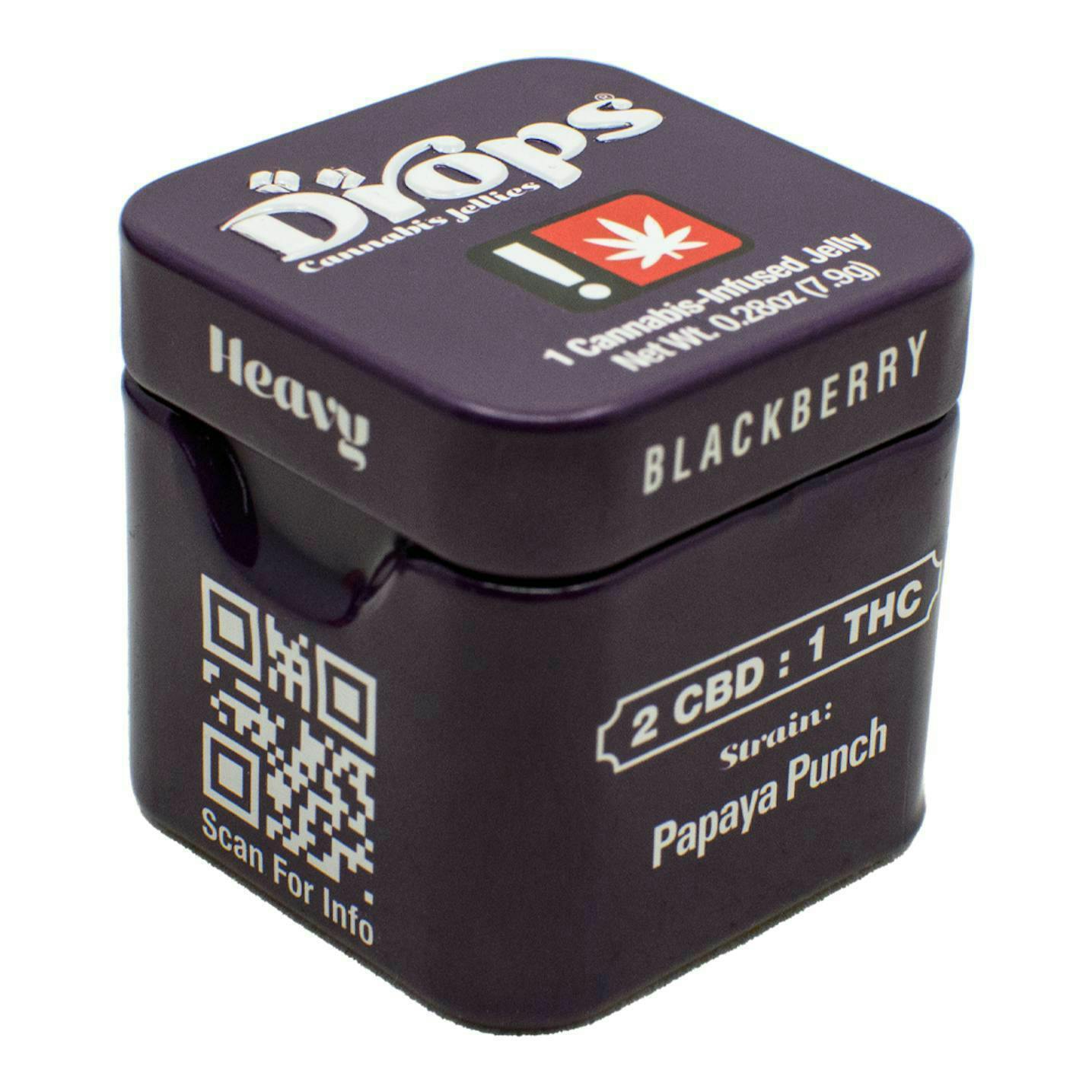 $12 - Blackberry (THC&CBD) - Drops - 100mg