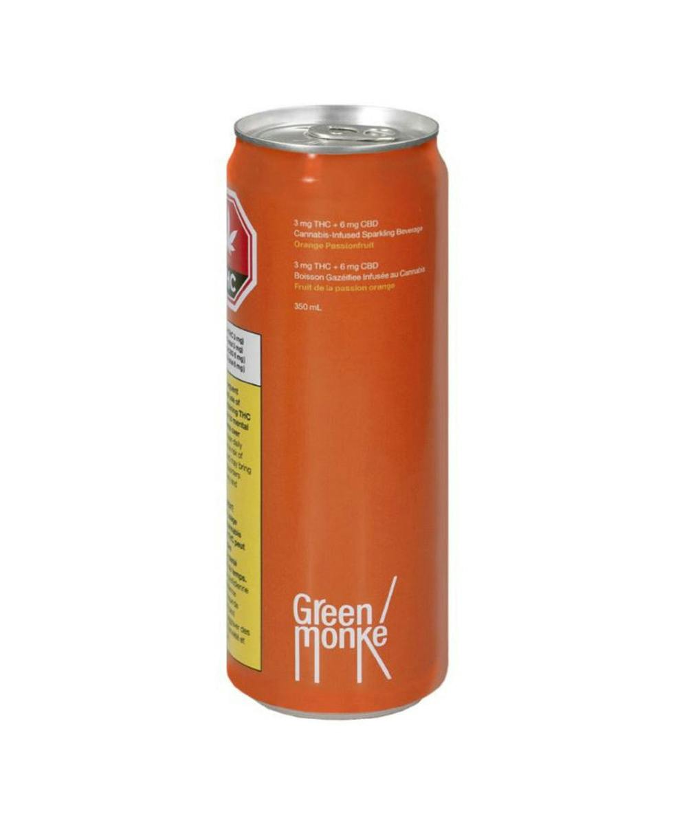 Green Monke Orange Passionfruit Soda 355ml