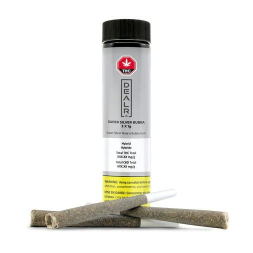 DEALR Super Silver Bubba Pre Rolls 3 x 1g
