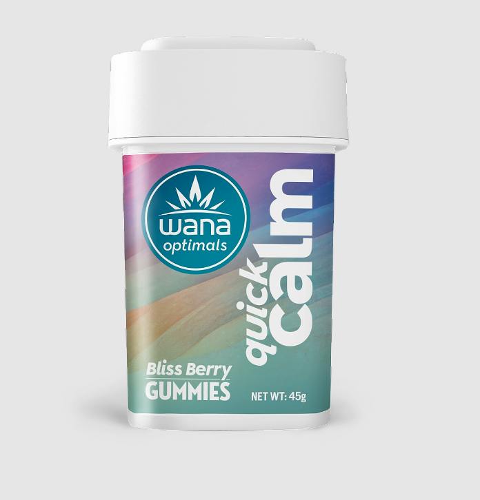 Wana Quick Blissberry Ratioed Gummies 1mg ea | 10-Pack | 1:10:10 THC:CBD:CBG