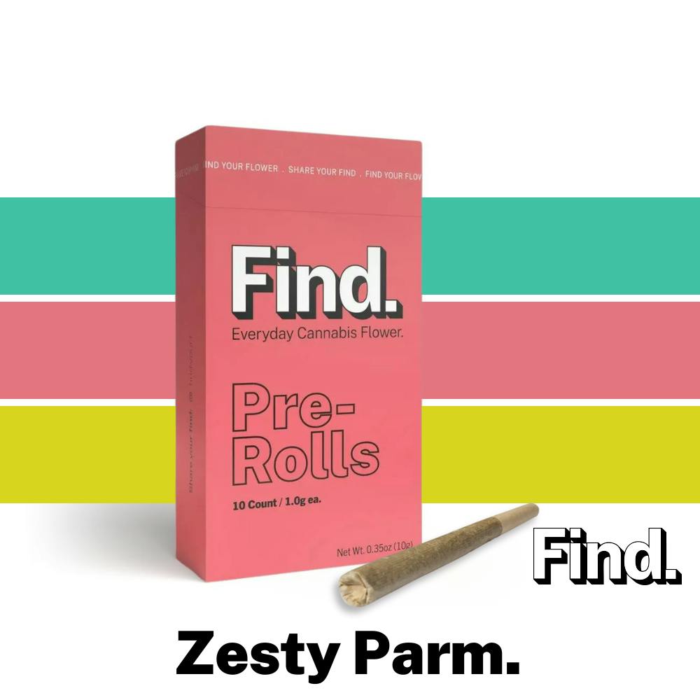 Find. Zesty Parm Pre-Roll Pack 1g ea | 10-Pack