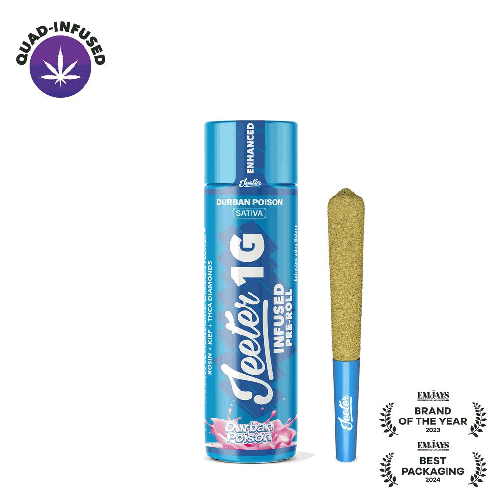 Jeeter Durban Poison Infused Pre-Roll 1g