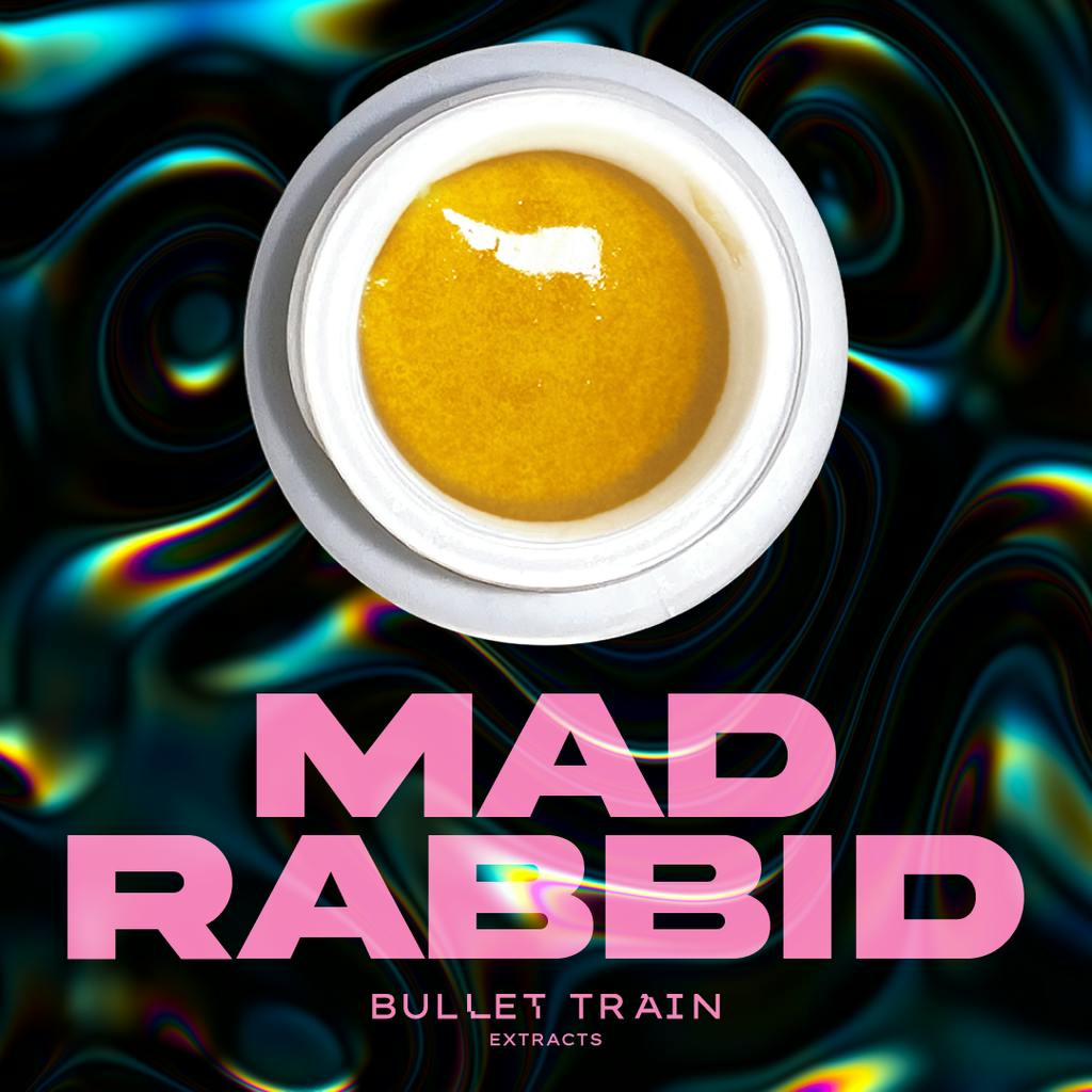 Bullet Train Extracts Mad Rabbid Live Resin Badder 1g