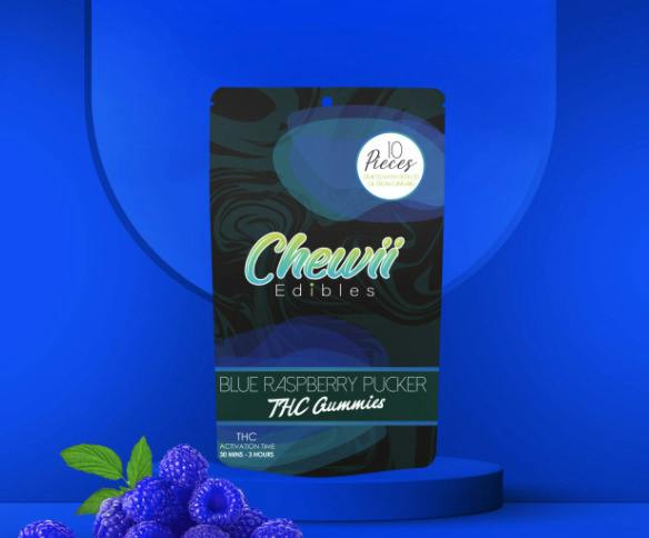 Chewii - Blue Raspberry Pucker Fast Acting 200mg Gummies
