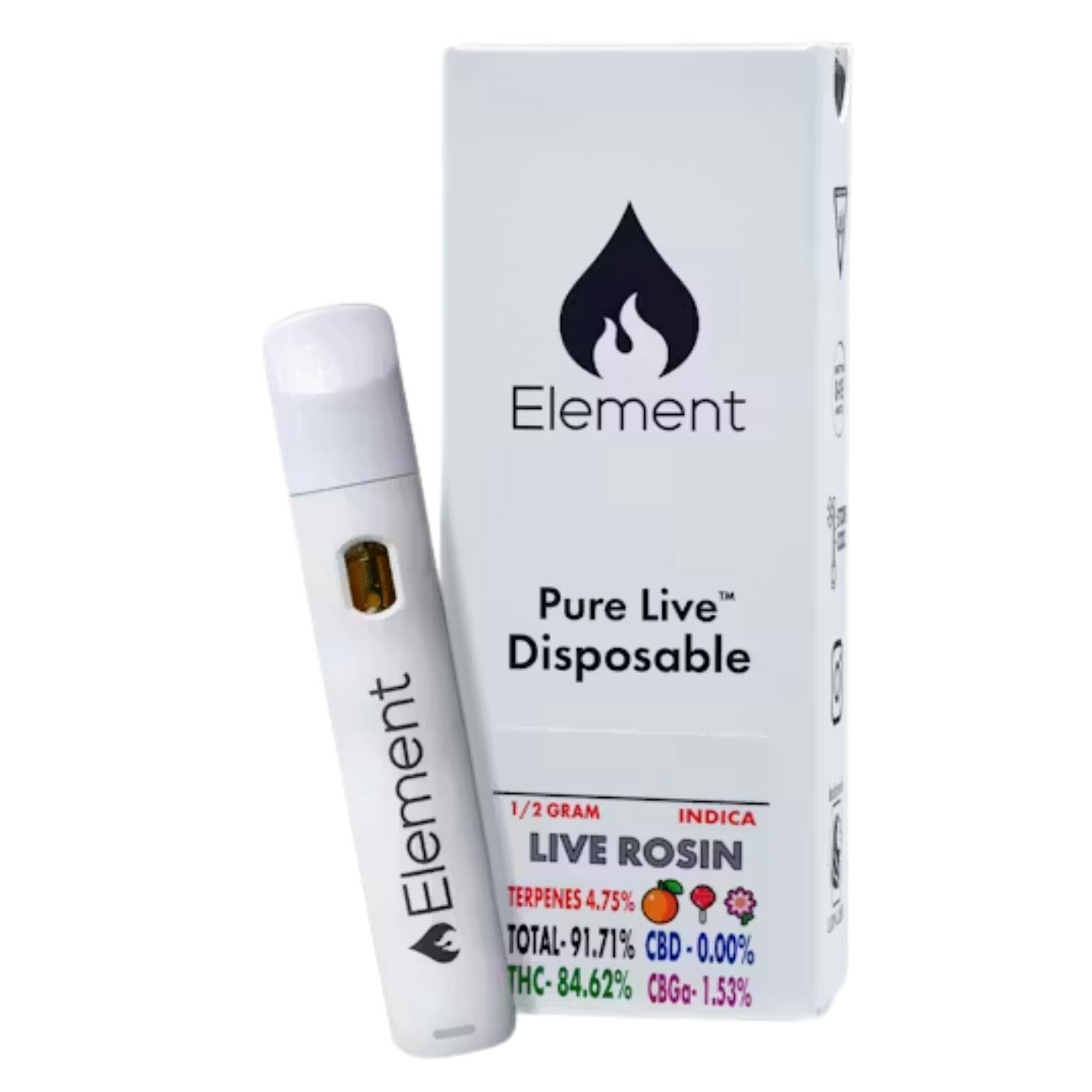 Element - Cap Junky .5g Live Rosin Disposable
