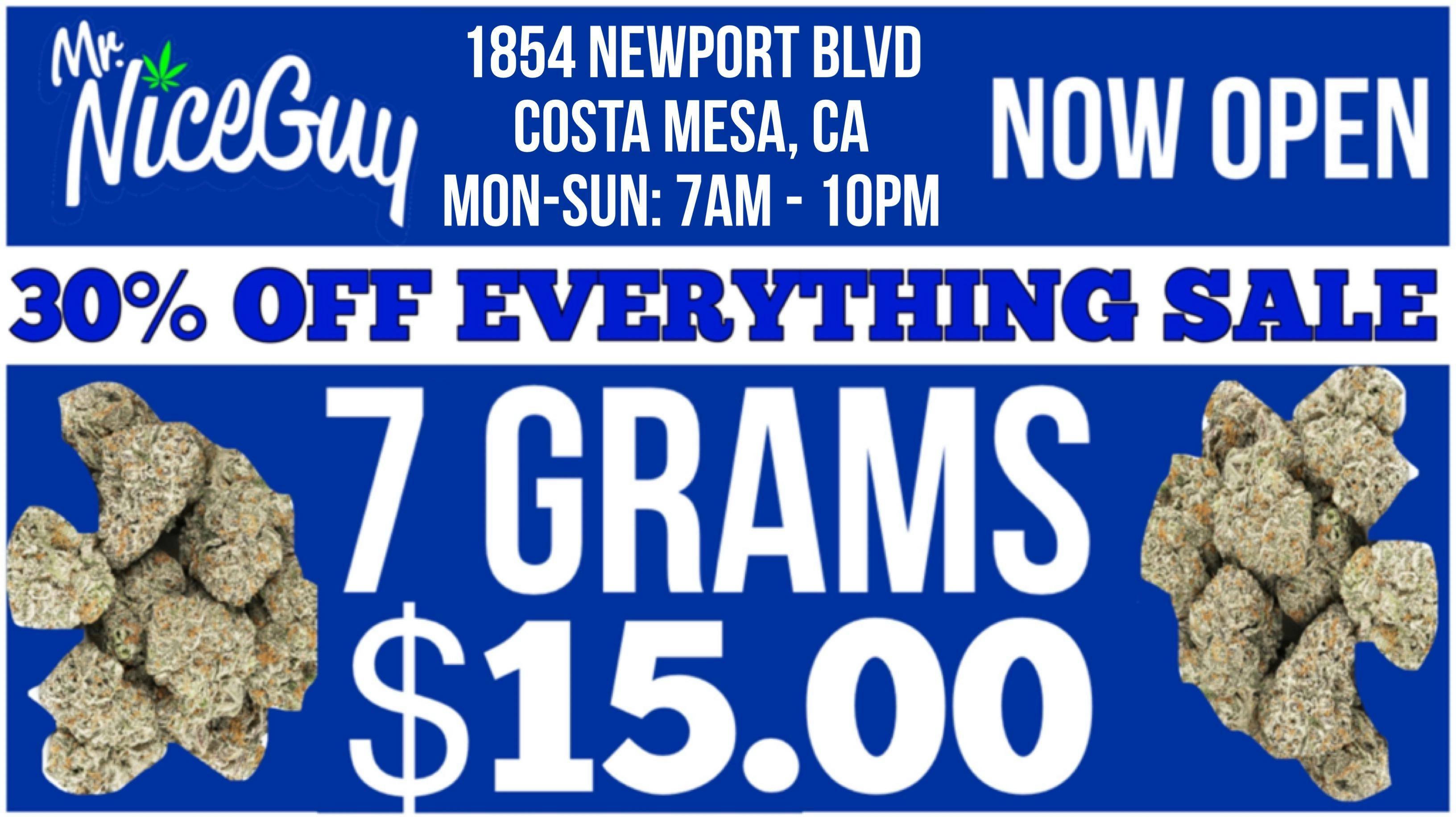 15 QUARTERS 30 40 OFF SALE At Mr Nice Guy Costa Mesa Weedmaps   429659909 Blob